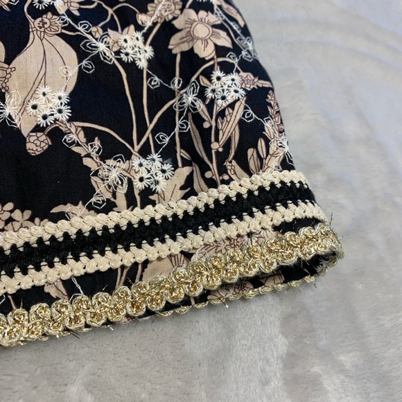 Floral Black and Cream Women's Dress - Picture 10 of 13